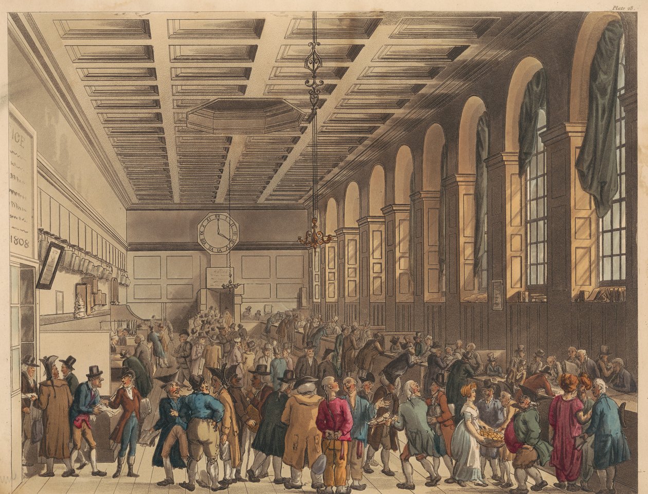 A Hosszú Terem, a Vámház alkotó: Thomas Rowlandson