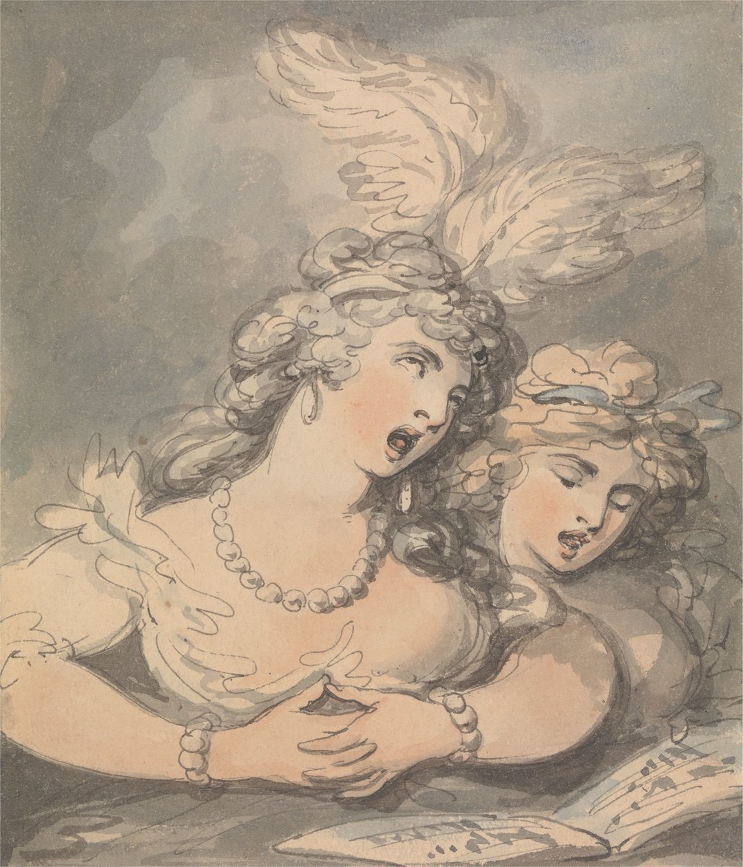 Az operaénekesek alkotó: Thomas Rowlandson