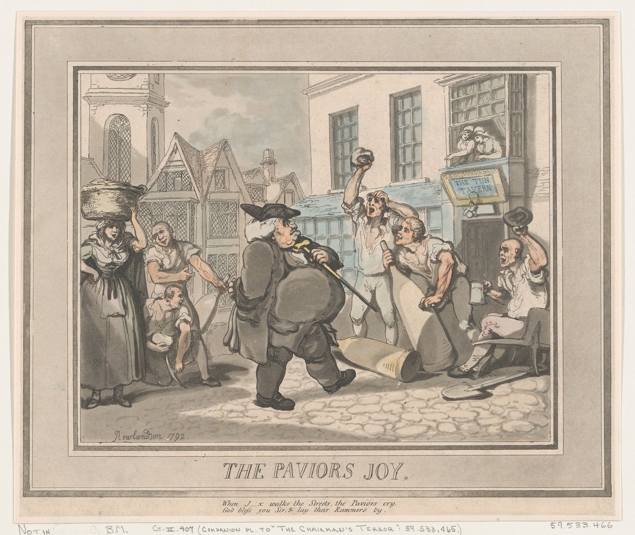 A Pavior öröme, 1792., 1792. alkotó: Thomas Rowlandson