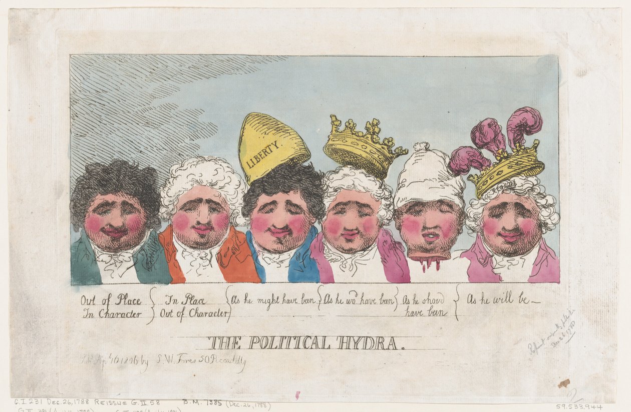 A Politikai Hidra, 1806. április 16., 1806. április 16. alkotó: Thomas Rowlandson