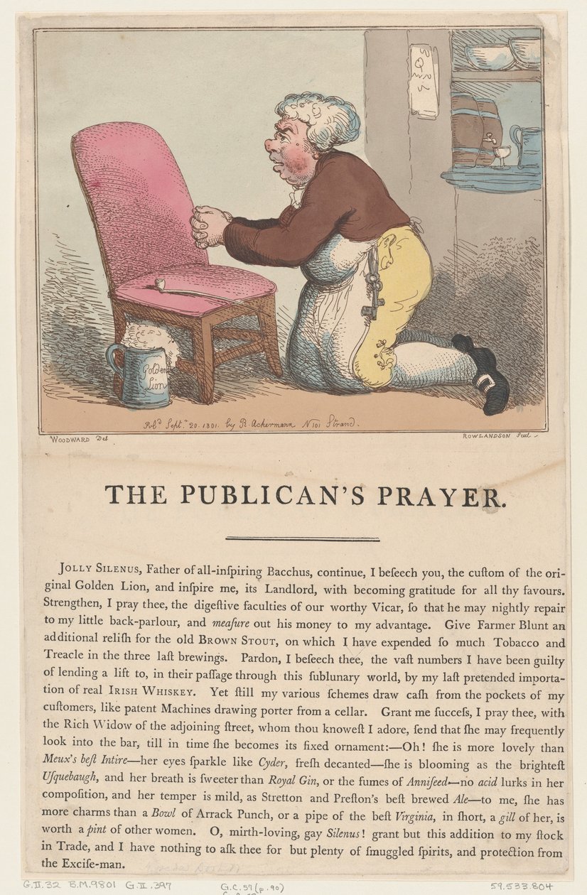 A vámszedő imája, 1801. szeptember 20., 1801. szeptember 20. alkotó: Thomas Rowlandson