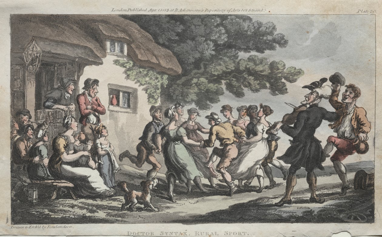 The Rev. Dr. Syntax Rural Sport, 1813. alkotó: Thomas Rowlandson