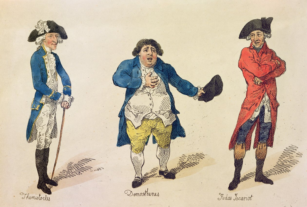 A rivális jelöltek, a History of the Westminster Election.. című könyvének előlapja, Lovers of Truth and Justice, London, 1784 (színes rézkarc) alkotó: Thomas Rowlandson