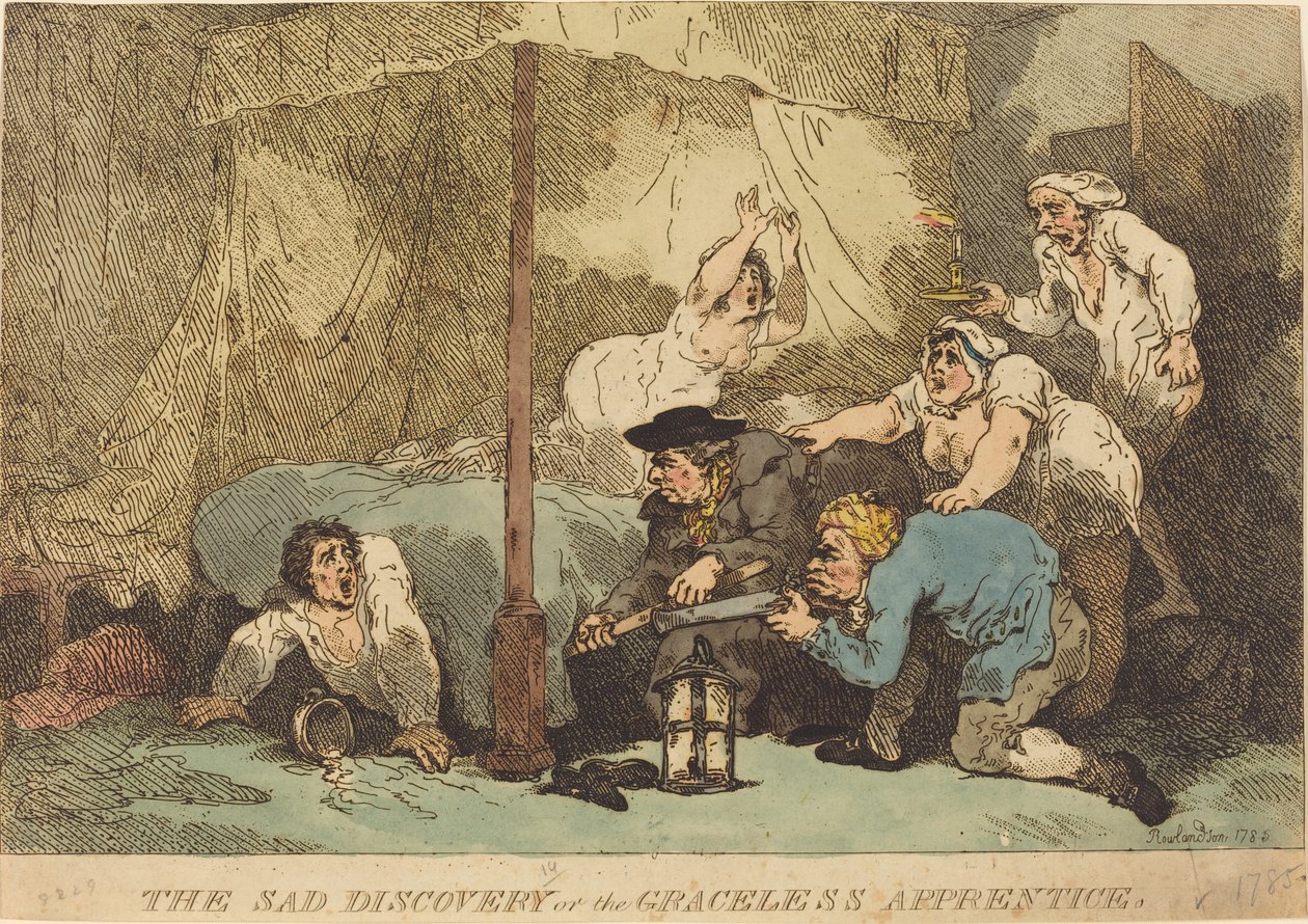 A szomorú felfedezés, avagy a kegyetlen tanonc alkotó: Thomas Rowlandson