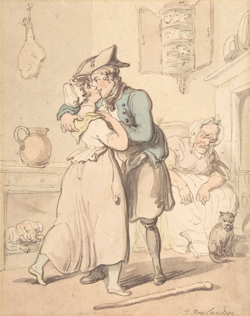 A tengerész visszatérése az aktív szolgálatból, 1780-1827. alkotó: Thomas Rowlandson