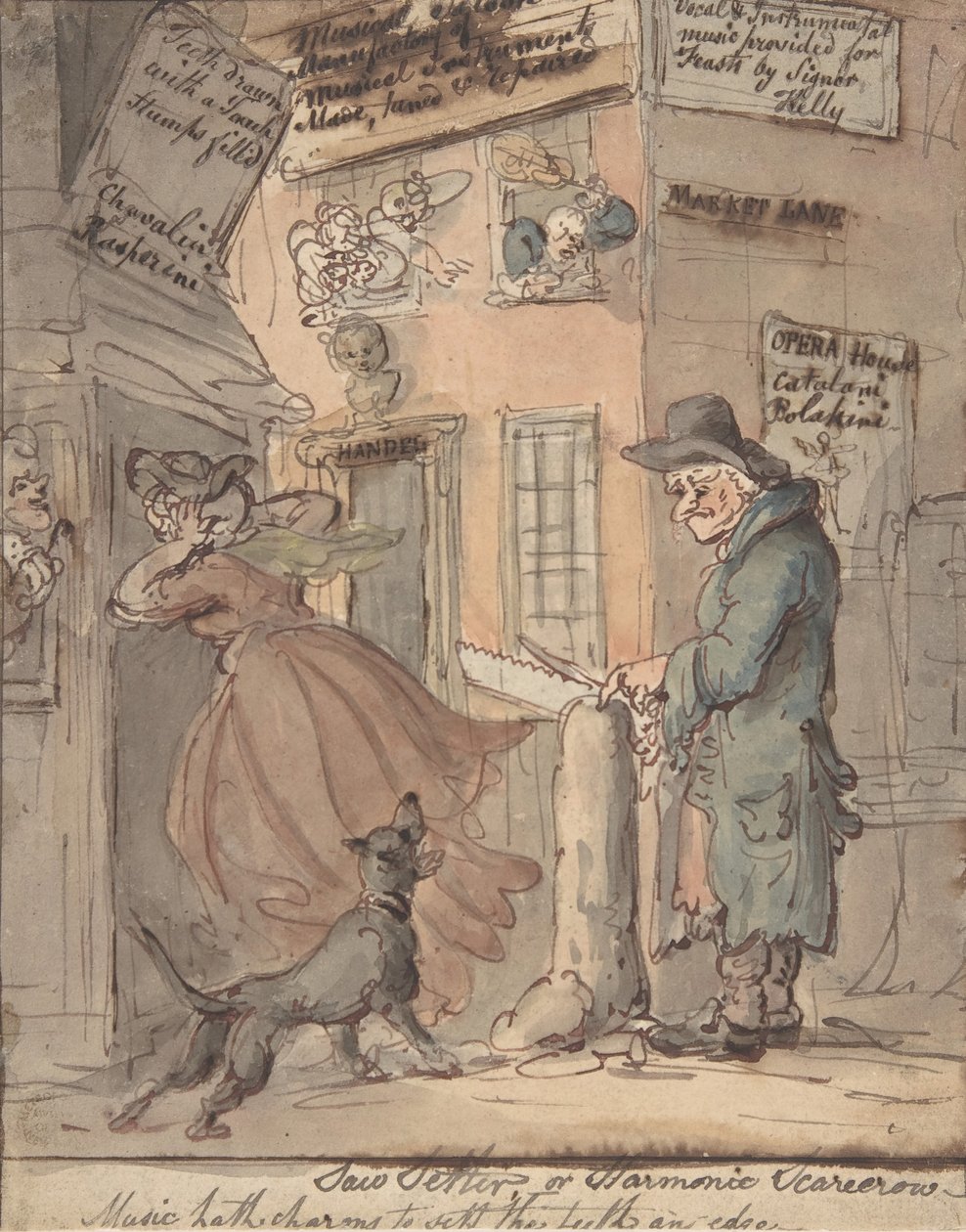 A fűrészgyártó, 1780-1827. alkotó: Thomas Rowlandson