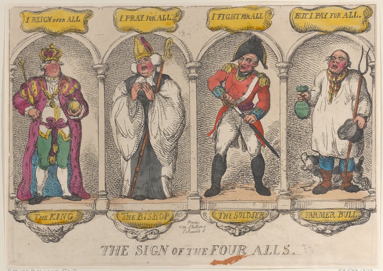 A négy minden jele, 1810., 1810. alkotó: Thomas Rowlandson