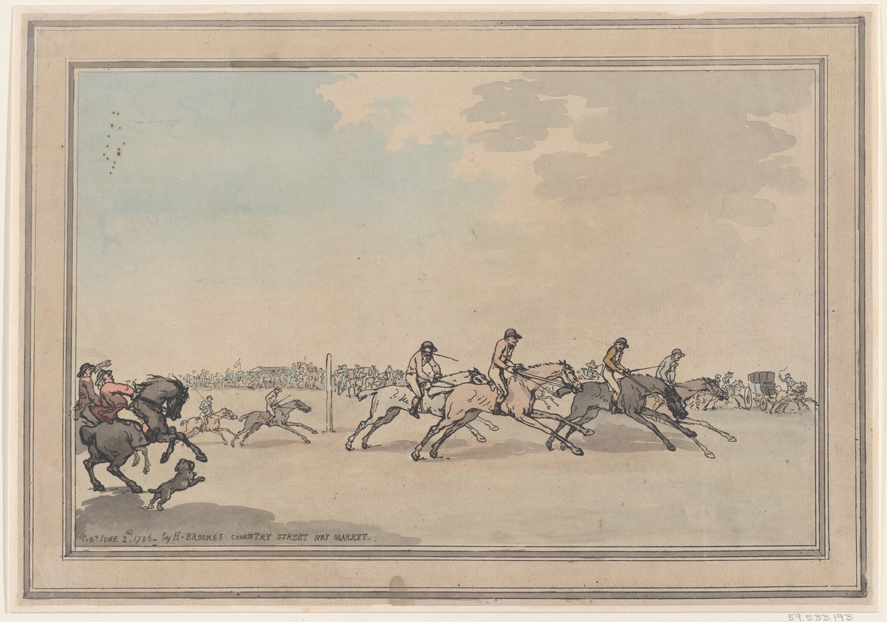 A Start, 1786. június 21., 1786. június 21. alkotó: Thomas Rowlandson