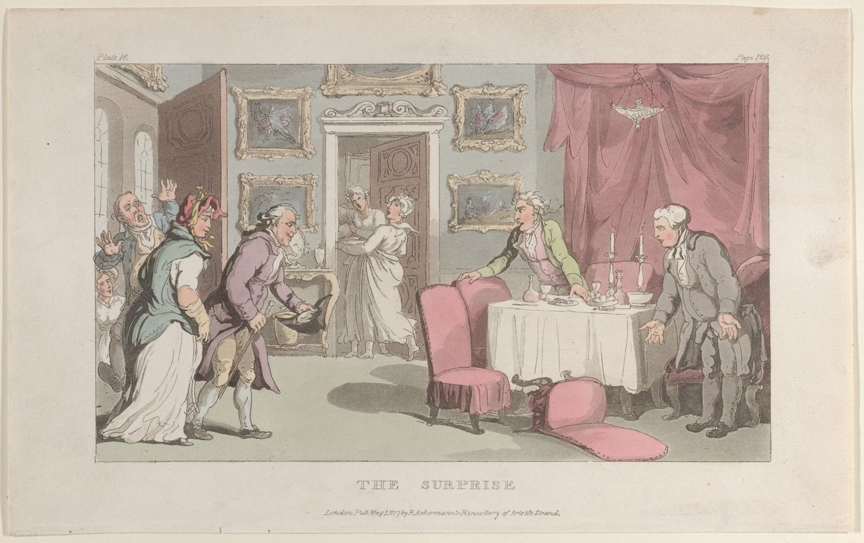 The Surprise, The Vicar of Wakefield, 1817. május 1., 1817. május 1. alkotó: Thomas Rowlandson