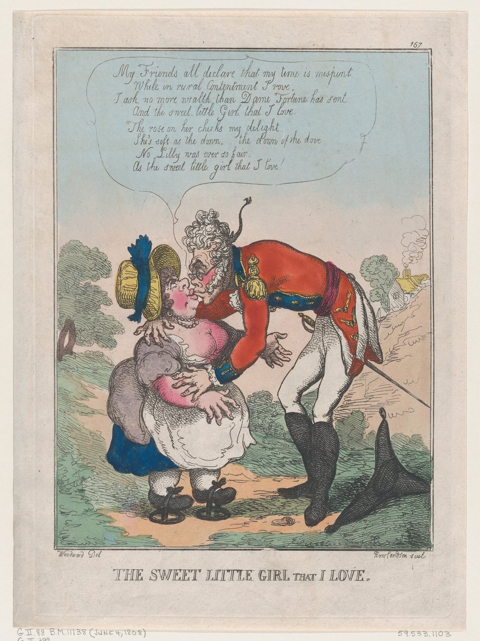 Az édes kislány, akit szeretek, 1808. június 4., 1808. június 4. alkotó: Thomas Rowlandson