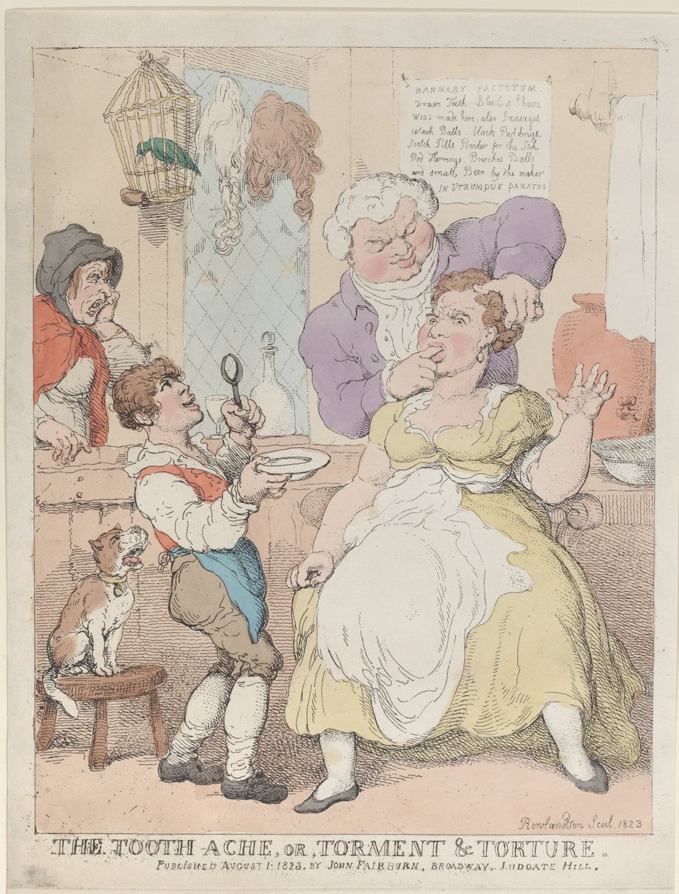 A fogfájás, vagy, Torment & Torture, 1823. augusztus 1., 1823. augusztus 1. alkotó: Thomas Rowlandson