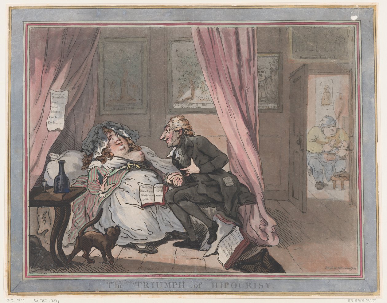 A képmutatás diadala, 1787. január 11., 1787. január 11. alkotó: Thomas Rowlandson