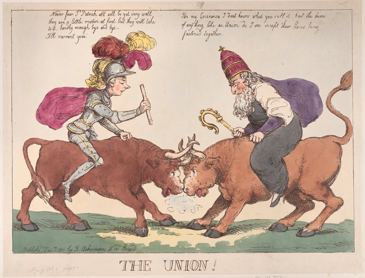 Az Unió, 1801. január 1., 1801. január 1. alkotó: Thomas Rowlandson