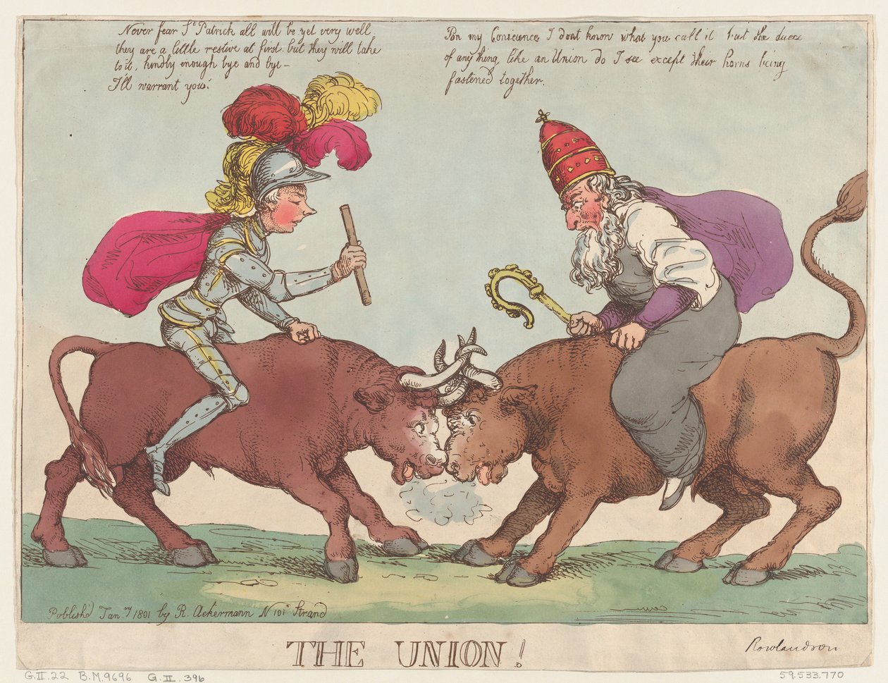 Az Unió, 1801. január 1., 1801. január 1. alkotó: Thomas Rowlandson