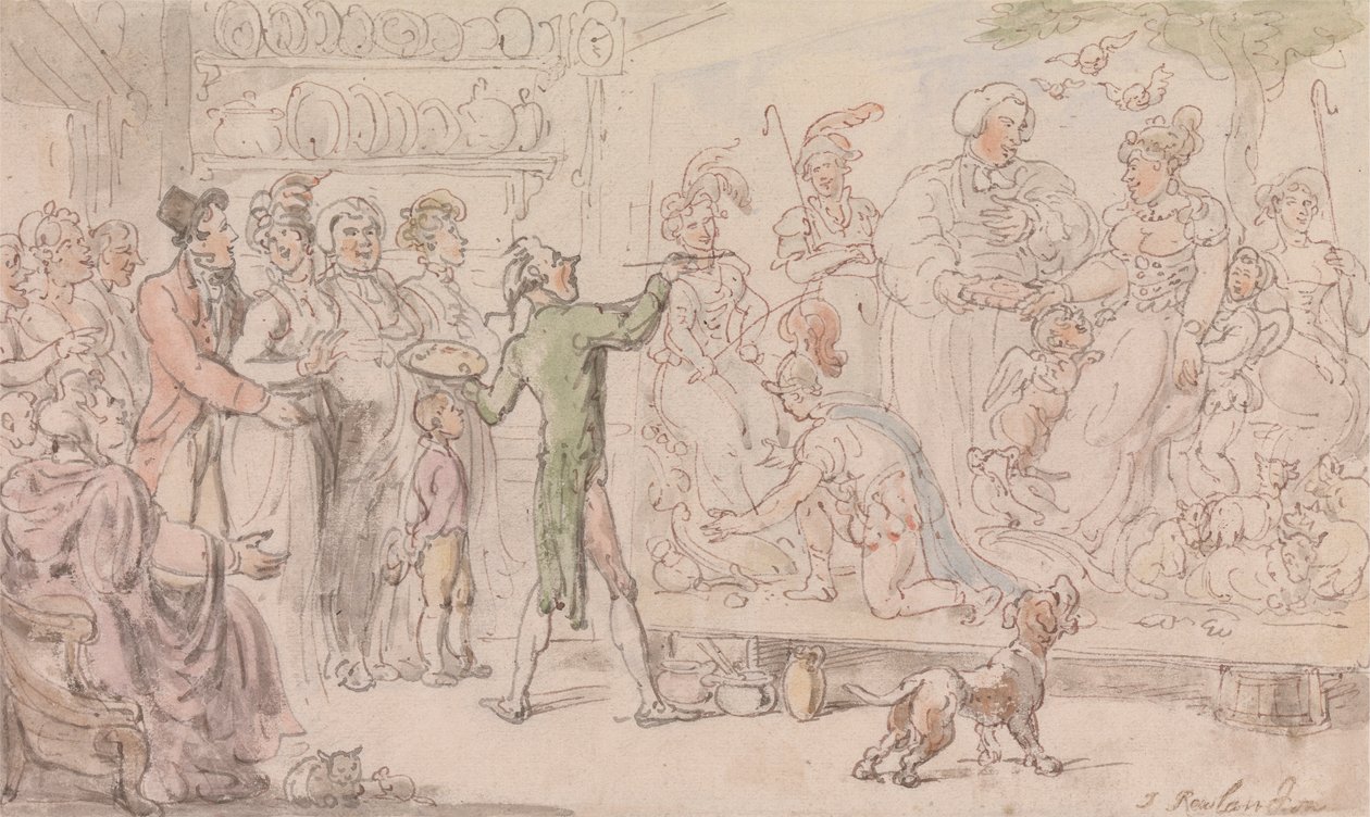 Wakefield helytartója: A családi kép alkotó: Thomas Rowlandson