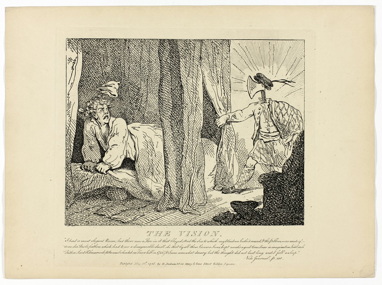 A látomás, Boswell Hebridák körútja című művéből alkotó: Thomas Rowlandson