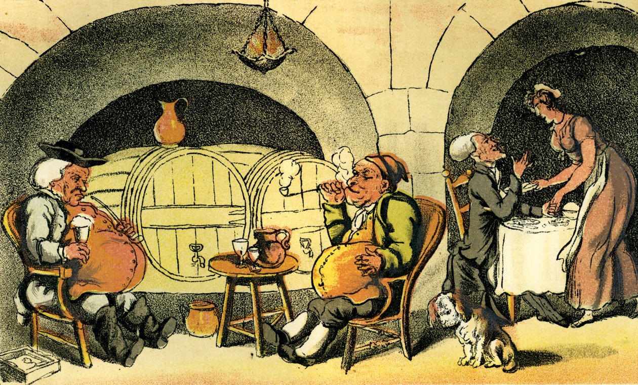 "A pincenégyes" alkotó: Thomas Rowlandson