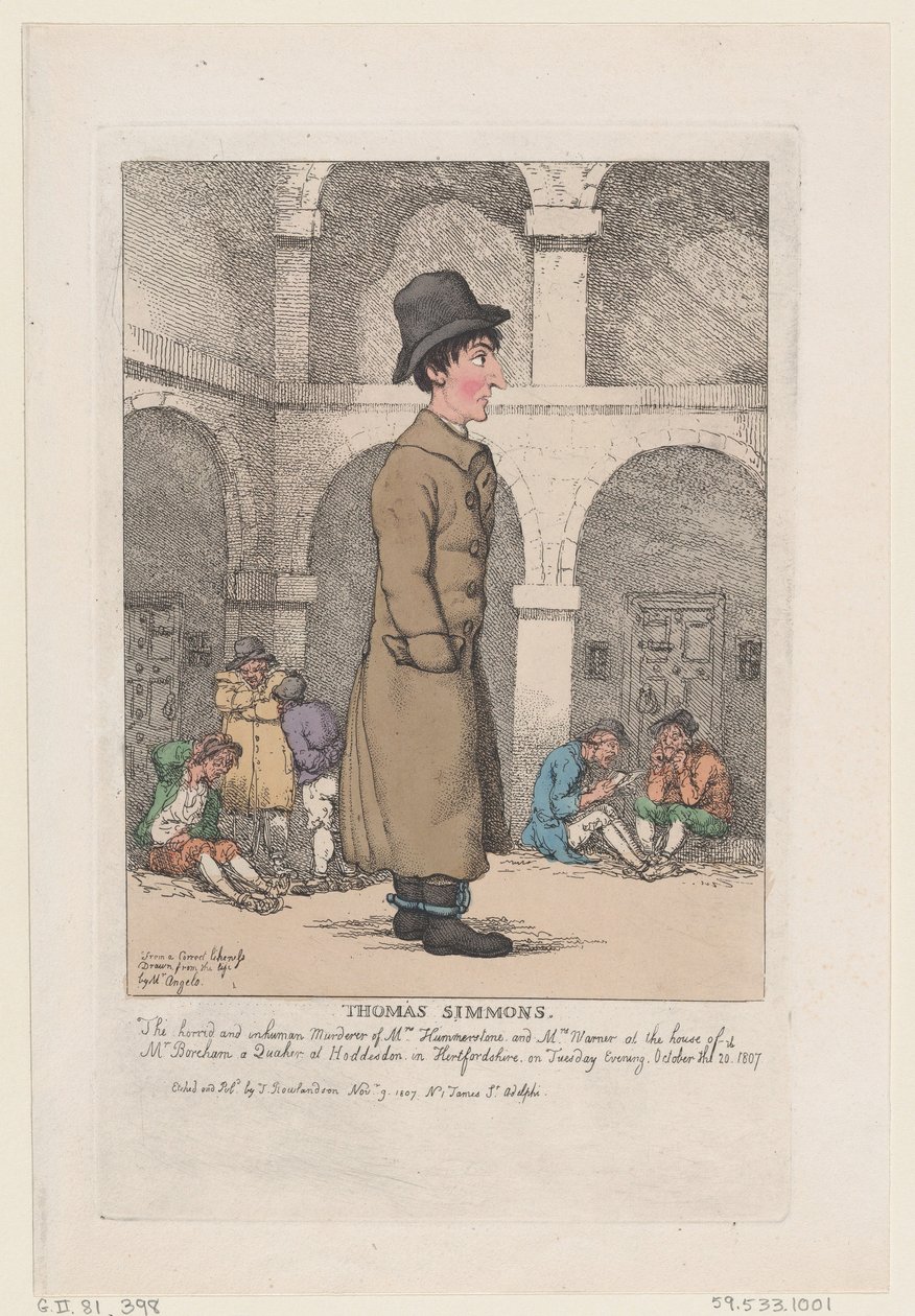 Thomas Simmons, 1807. november 9., 1807. november 9. alkotó: Thomas Rowlandson