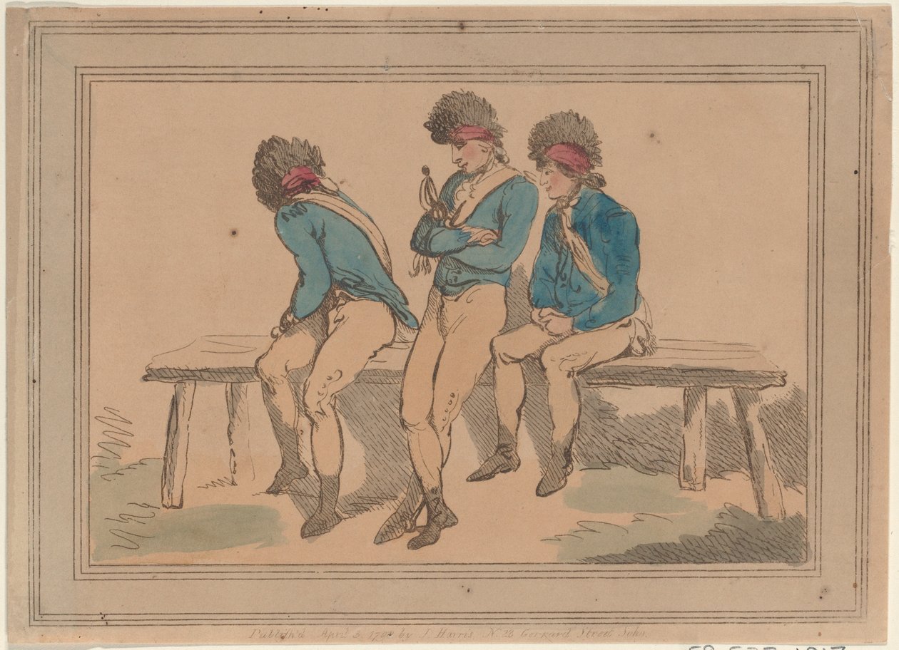 Három önkéntes, 1798., 1798. alkotó: Thomas Rowlandson