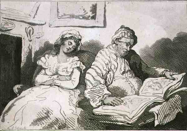 "A régiségek egyedül nem kímélik a szemet", pub. szerző: T. Smith alkotó: Thomas Rowlandson