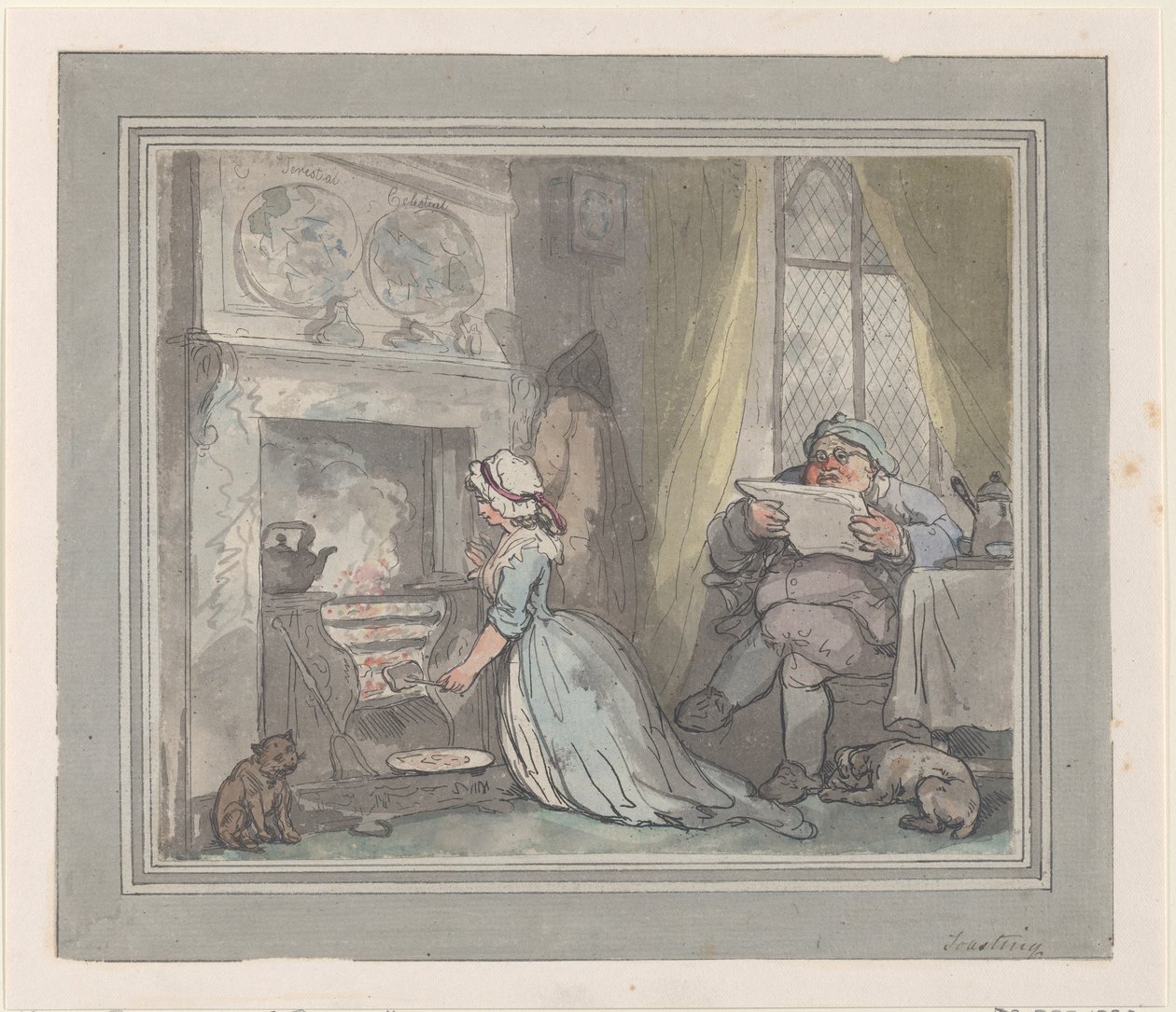 Pirítás, 1783-90., 1783-90. alkotó: Thomas Rowlandson