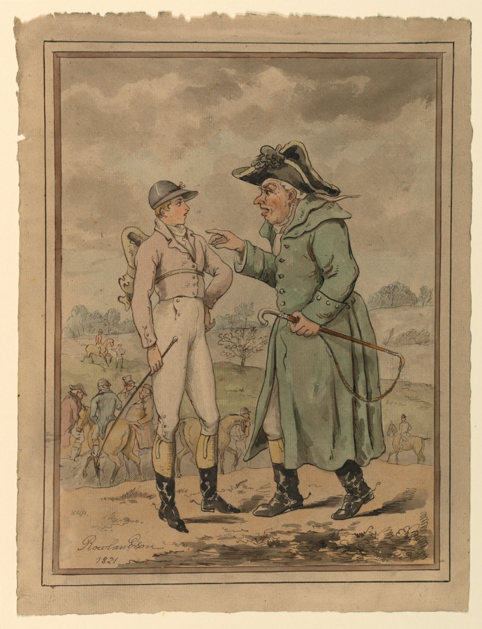 A gyep trükkjei, avagy a verseny elvesztésének eldöntése alkotó: Thomas Rowlandson