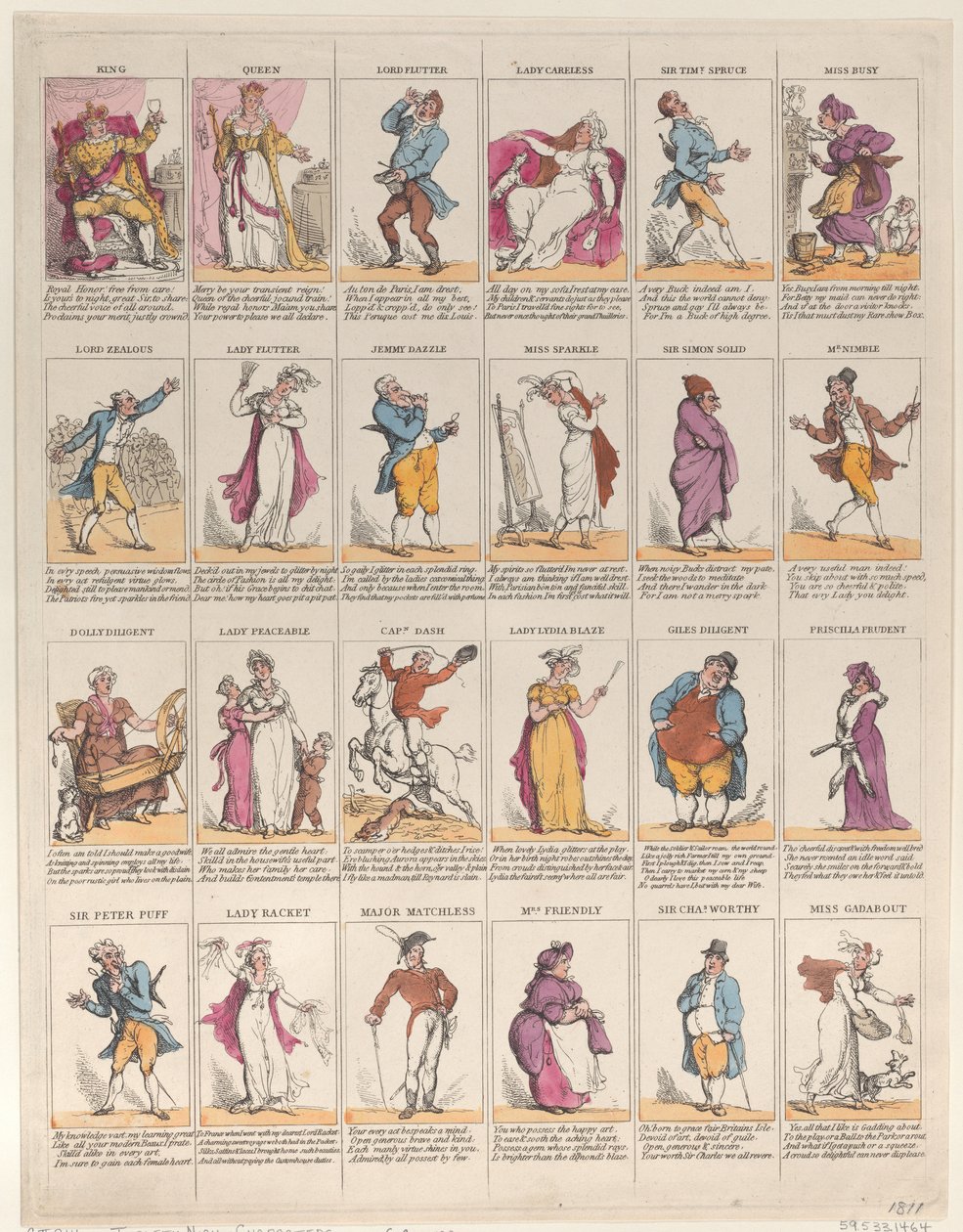 Tizenkettedik éjszakai karakterek, 1811., 1811. alkotó: Thomas Rowlandson