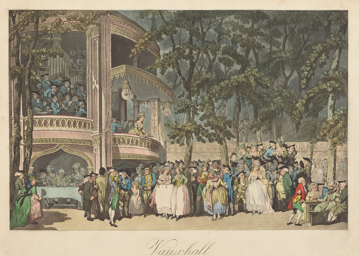 Vauxhall-kertek alkotó: Thomas Rowlandson