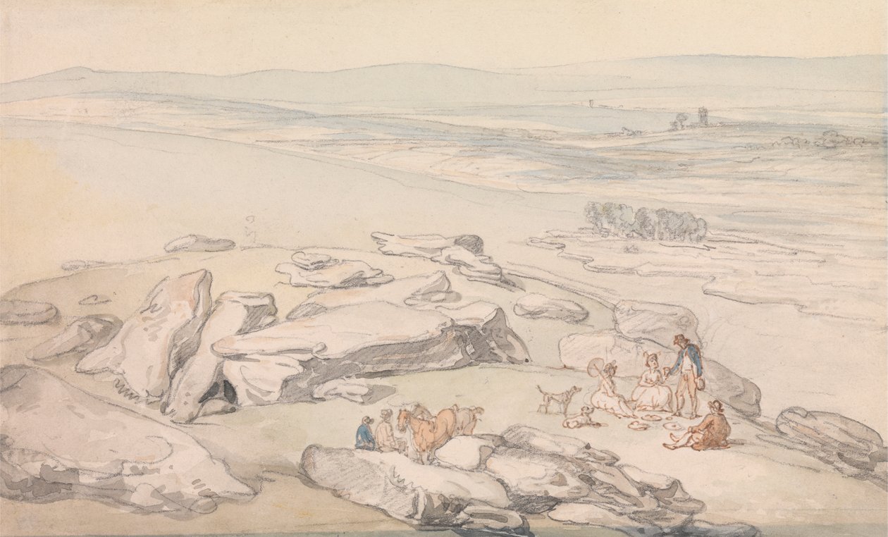 Megtekintés Exmooron alkotó: Thomas Rowlandson