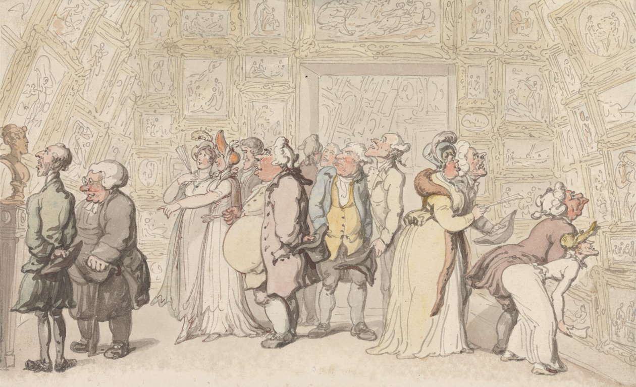 Kiállítás a Királyi Akadémián alkotó: Thomas Rowlandson