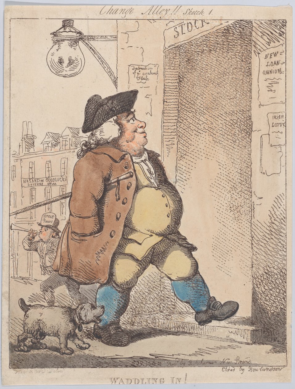Waddling In!, 1799. augusztus 1., 1799. augusztus 1. alkotó: Thomas Rowlandson