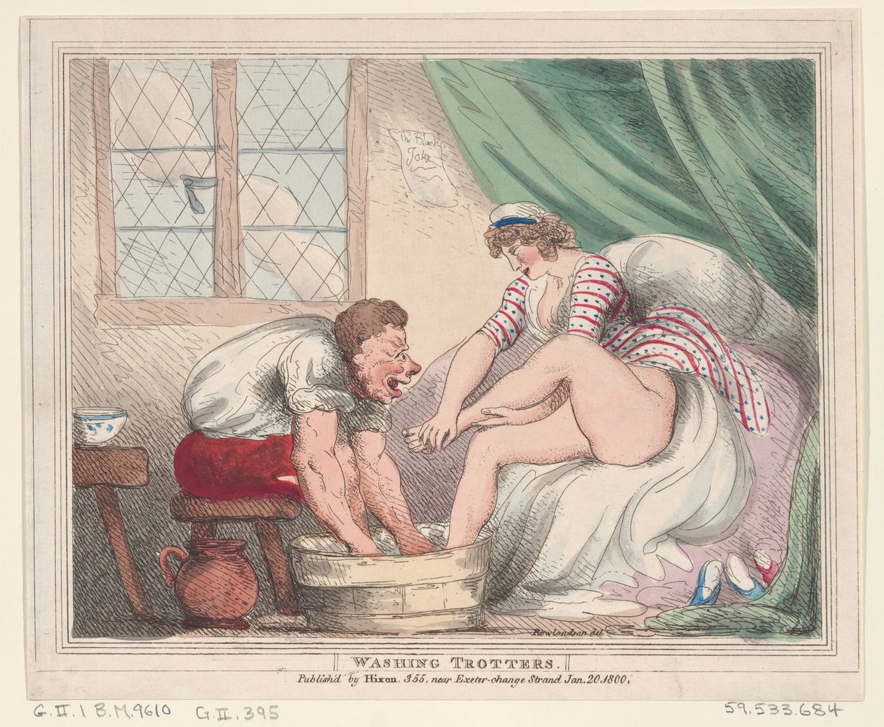 Ügető mosása, 1800. január 20., 1800. január 20. alkotó: Thomas Rowlandson