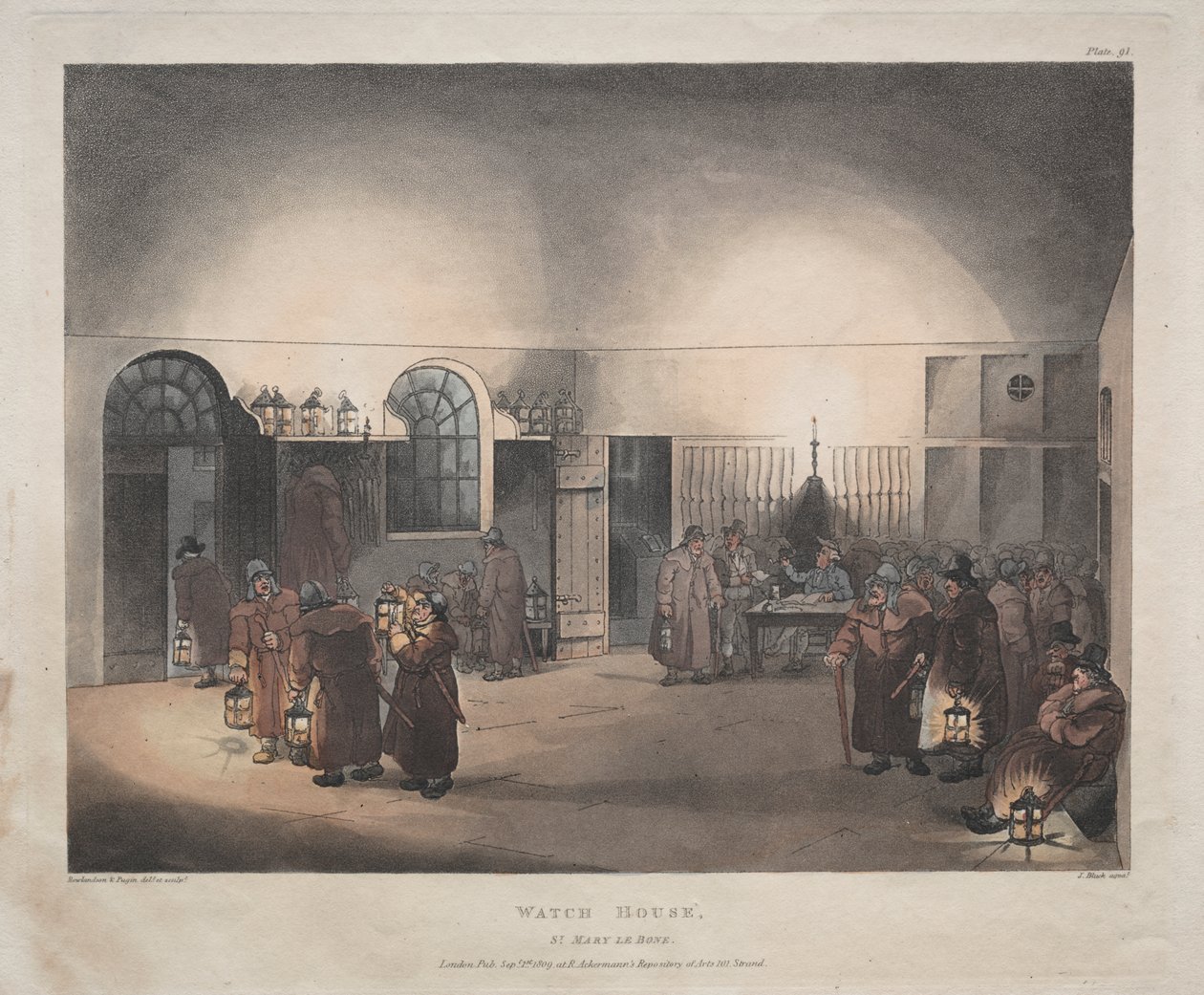 Watch House, St. Mary Le Boue alkotó: Thomas Rowlandson
