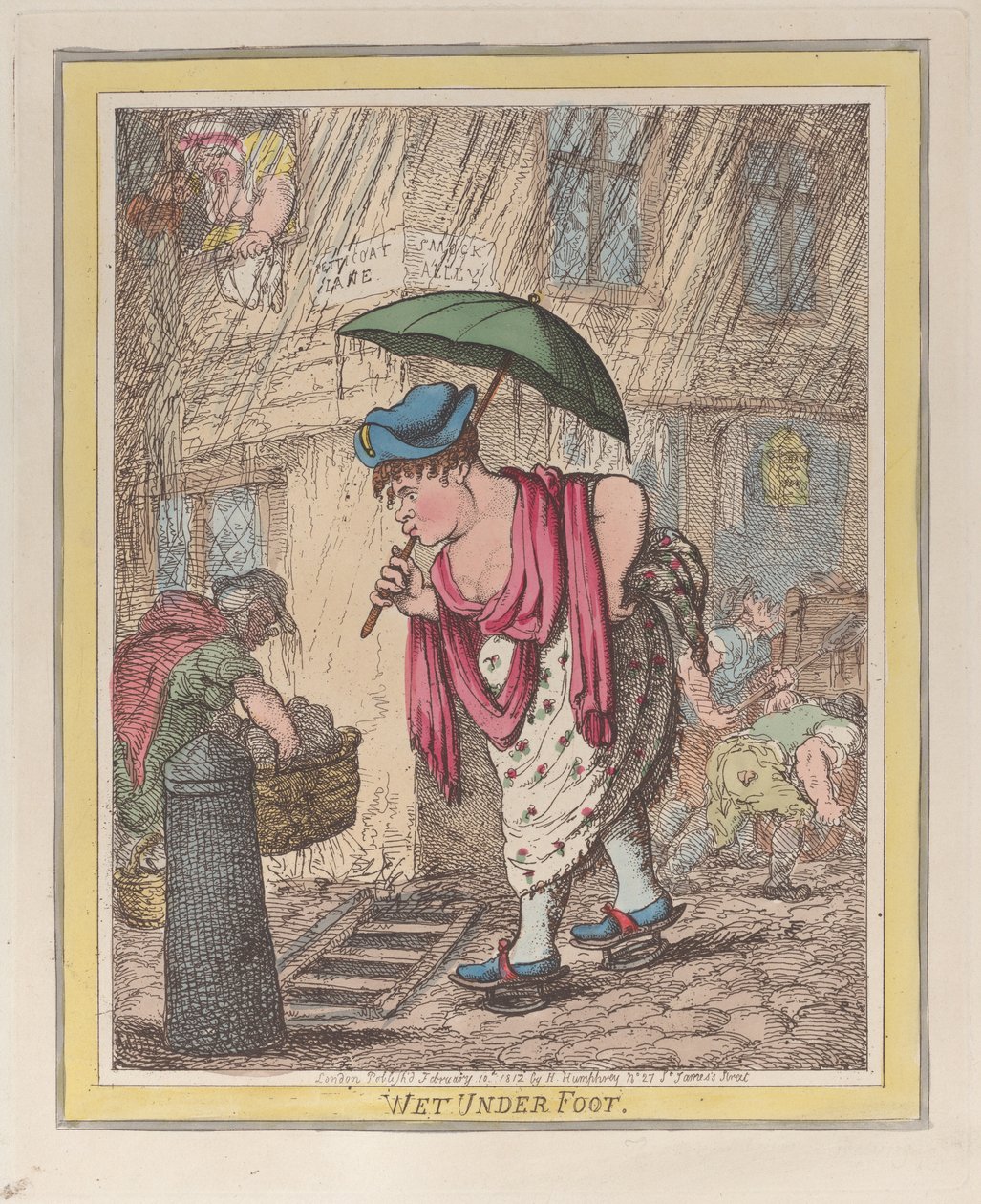 Láb alatt nedves, 1812. február 10., 1812. február 10. alkotó: Thomas Rowlandson