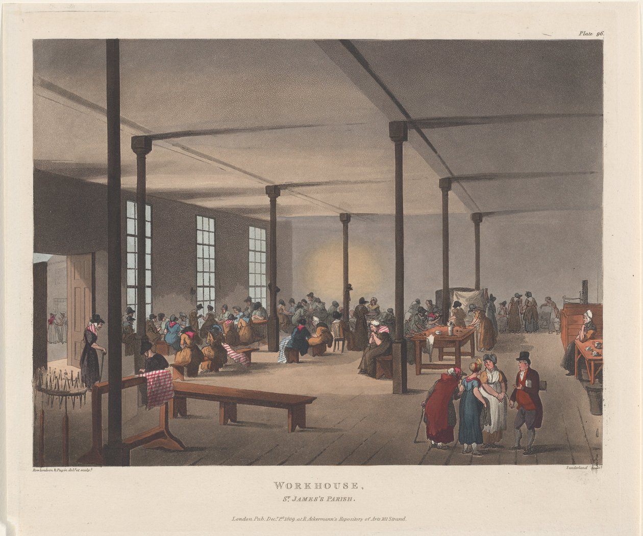 Munkaház, Szent Jakab plébánia, 1809. december 1., 1809. december 1. alkotó: Thomas Rowlandson