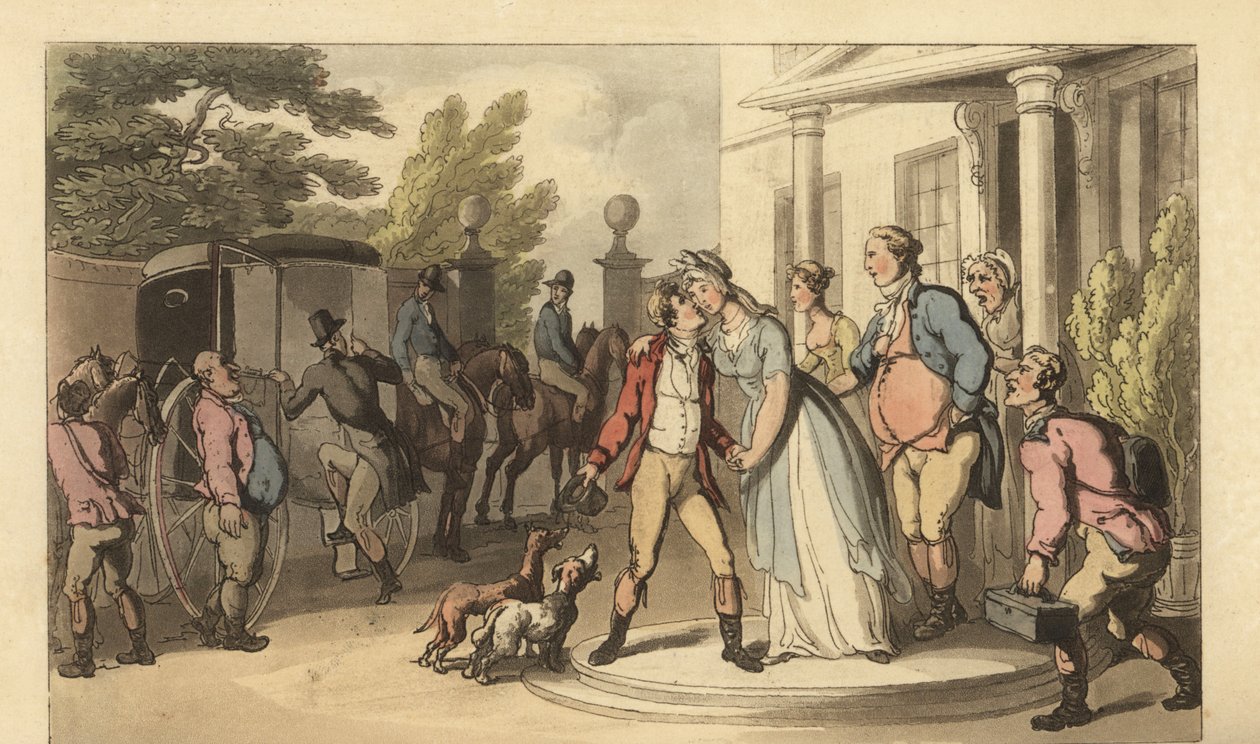Fiatal angol úriember elhagyja családját, hogy részt vegyen a Grand Touron alkotó: Thomas Rowlandson