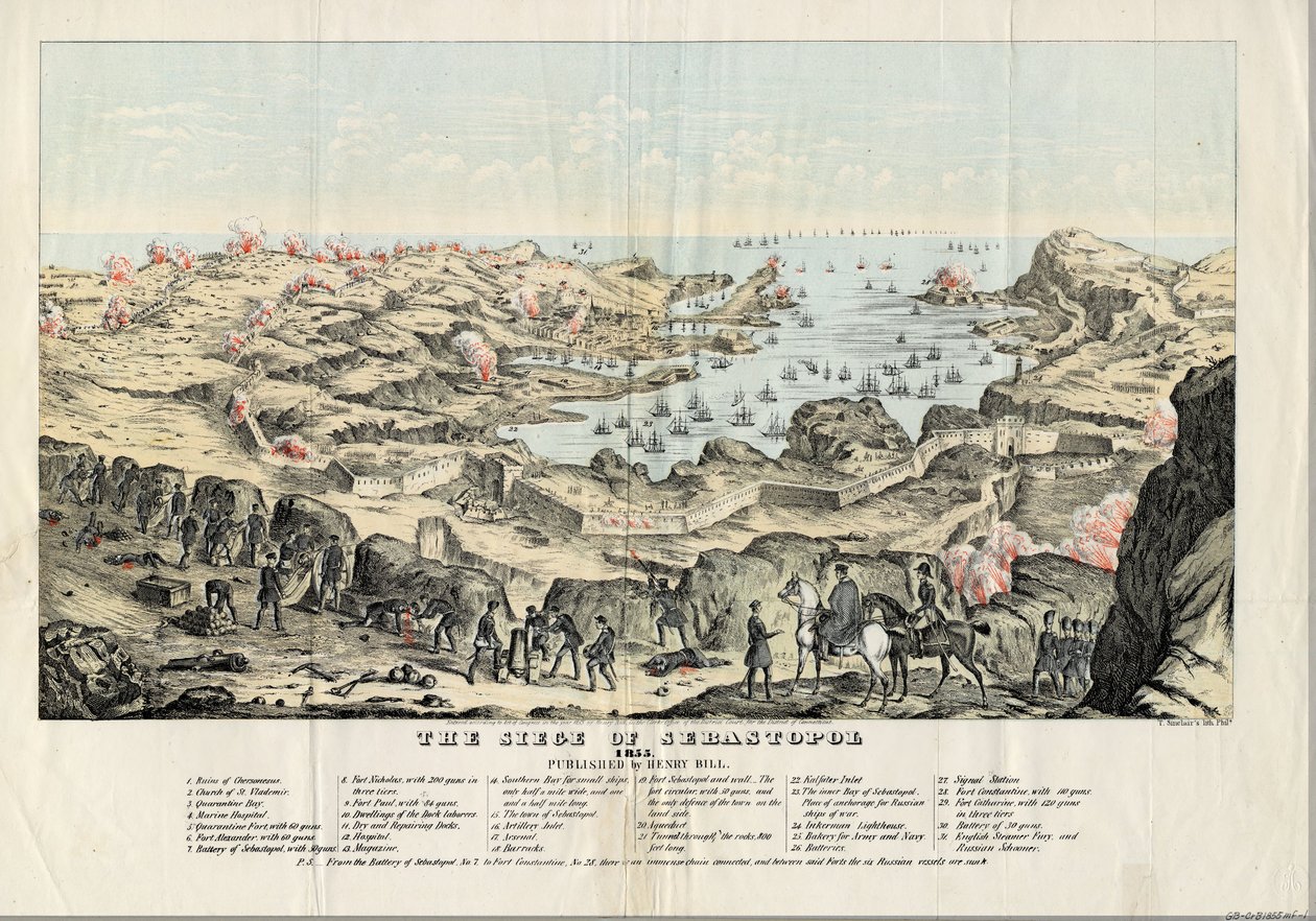 Szevasztopol ostroma, 1855 alkotó: Thomas S. Sinclair