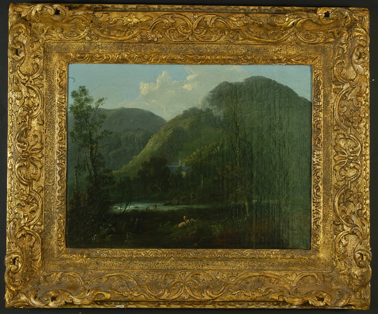 Rydal Hall, 1790 körüli olaj, vászon alkotó: Thomas Sautelle Roberts