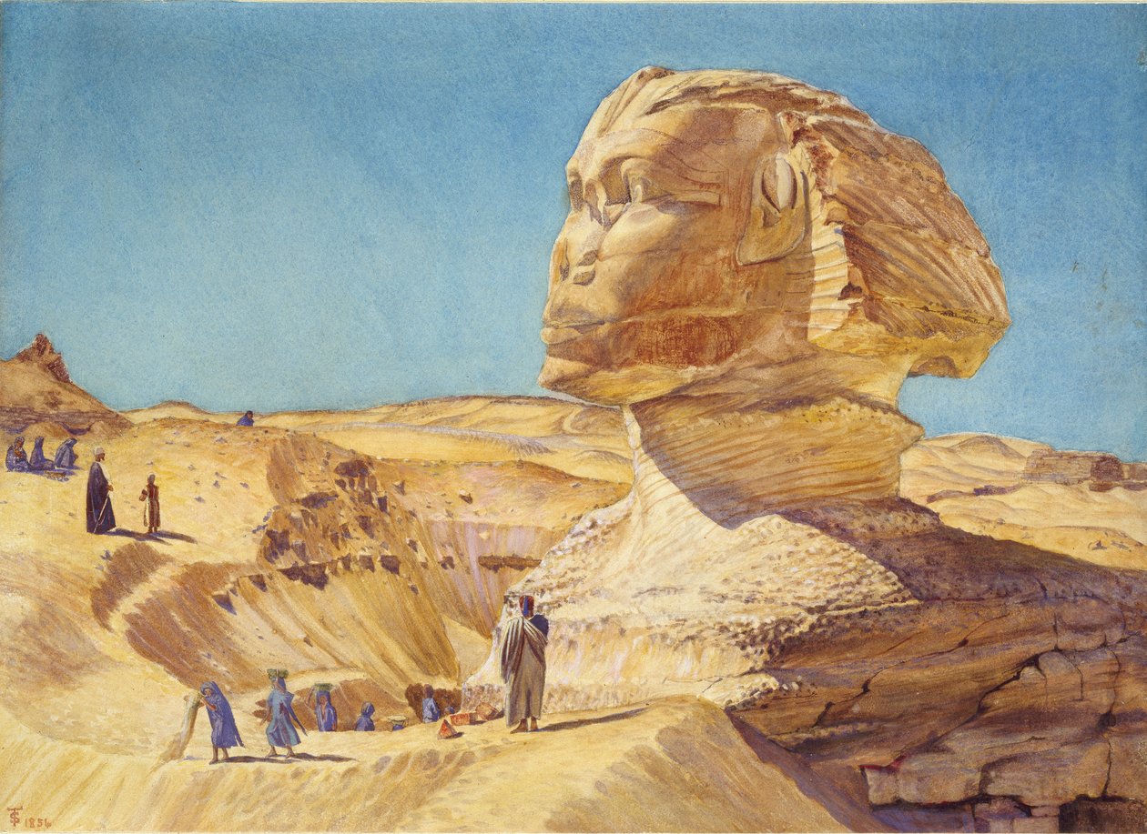 A nagy szfinx a giza piramisán, 1854 alkotó: Thomas Seddon