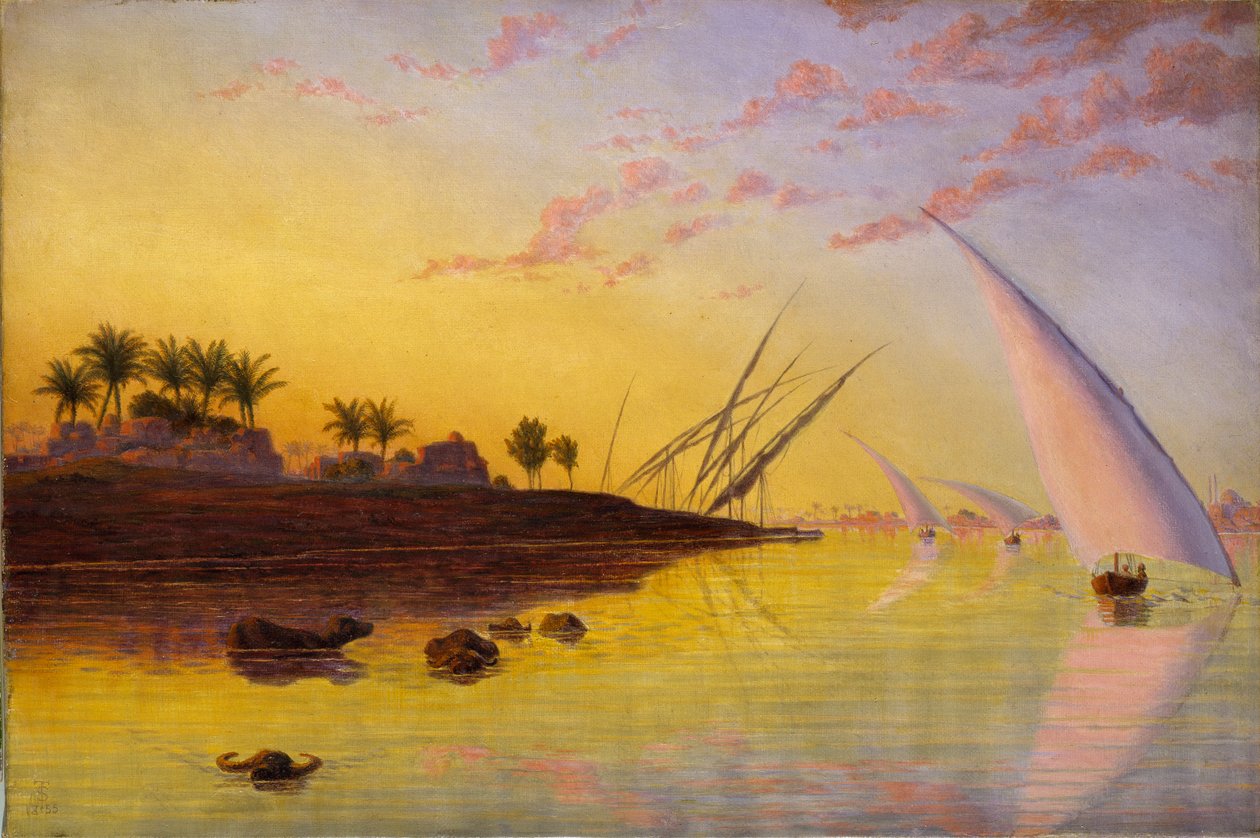 Kilátás a Nílusra, 1855 alkotó: Thomas Seddon