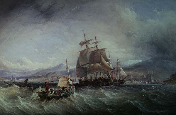 Caernarvonból alkotó: Thomas Sewell Robins