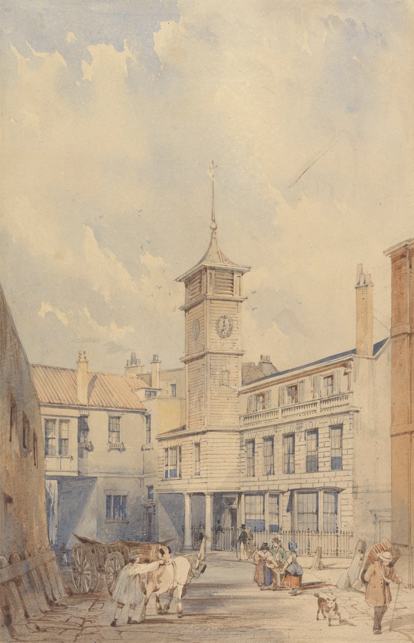 Egy fogadó udvara a Temzén alkotó: Thomas Shotter Boys