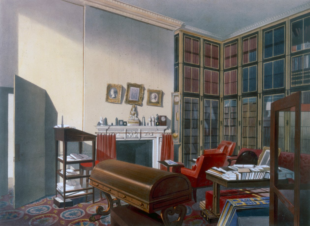 Duke saját szobája, Apsley House, Westminster, London, 19. század alkotó: Thomas Shotter Boys
