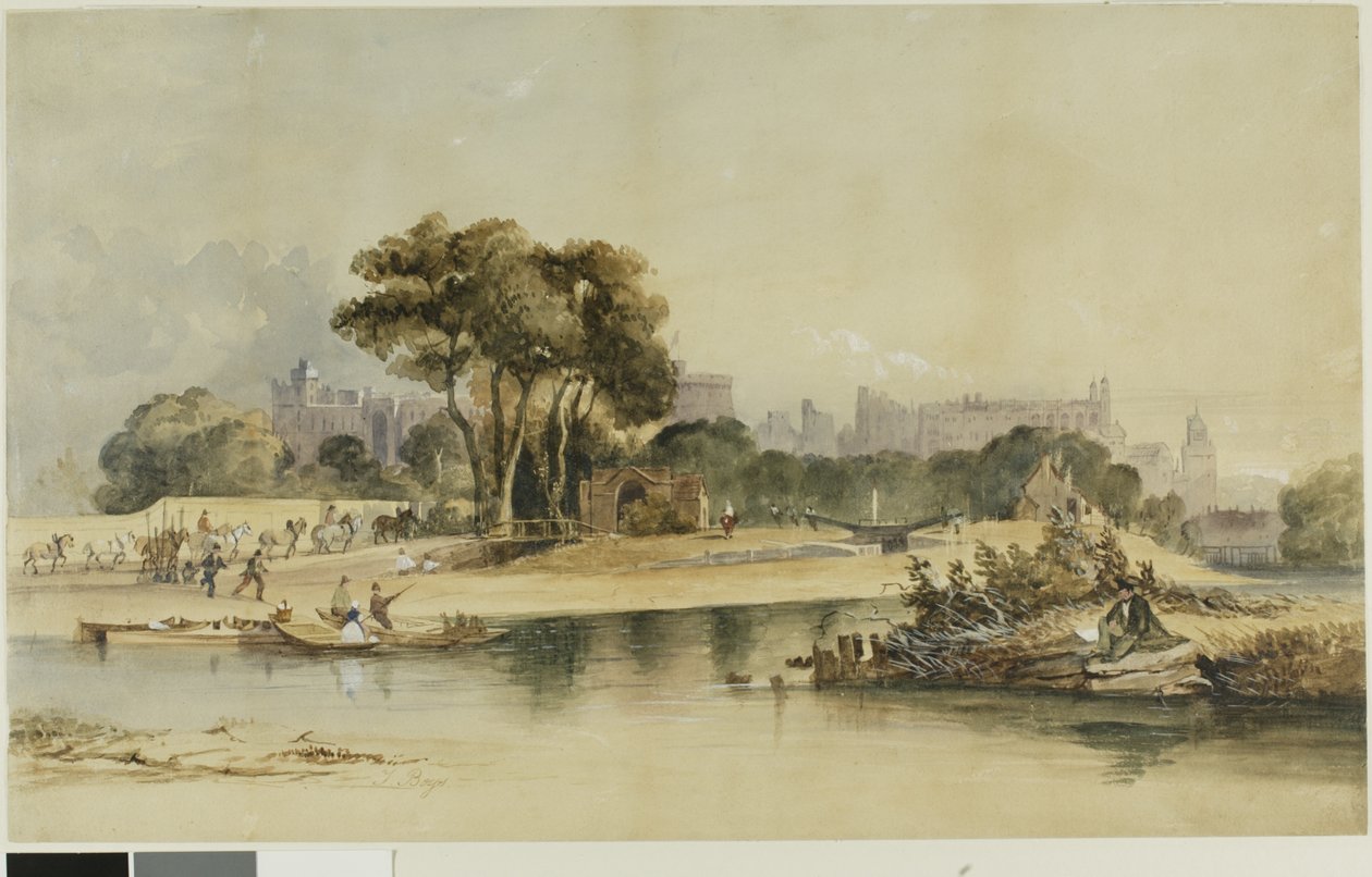 A windsori kastély környéke alkotó: Thomas Shotter Boys