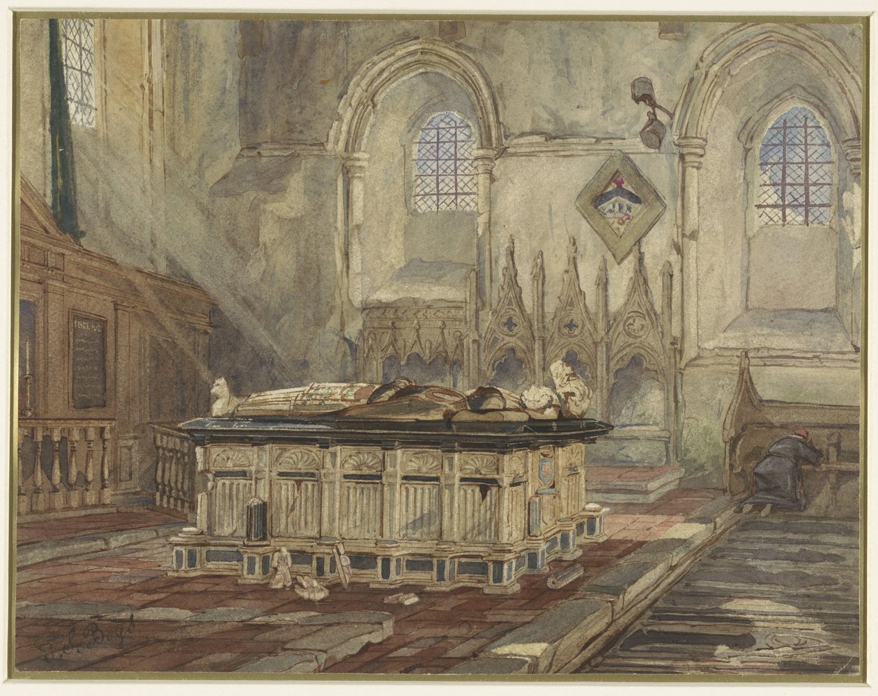 Sir George Broke, Lord Cobham és felesége, Anne sírja alkotó: Thomas Shotter Boys