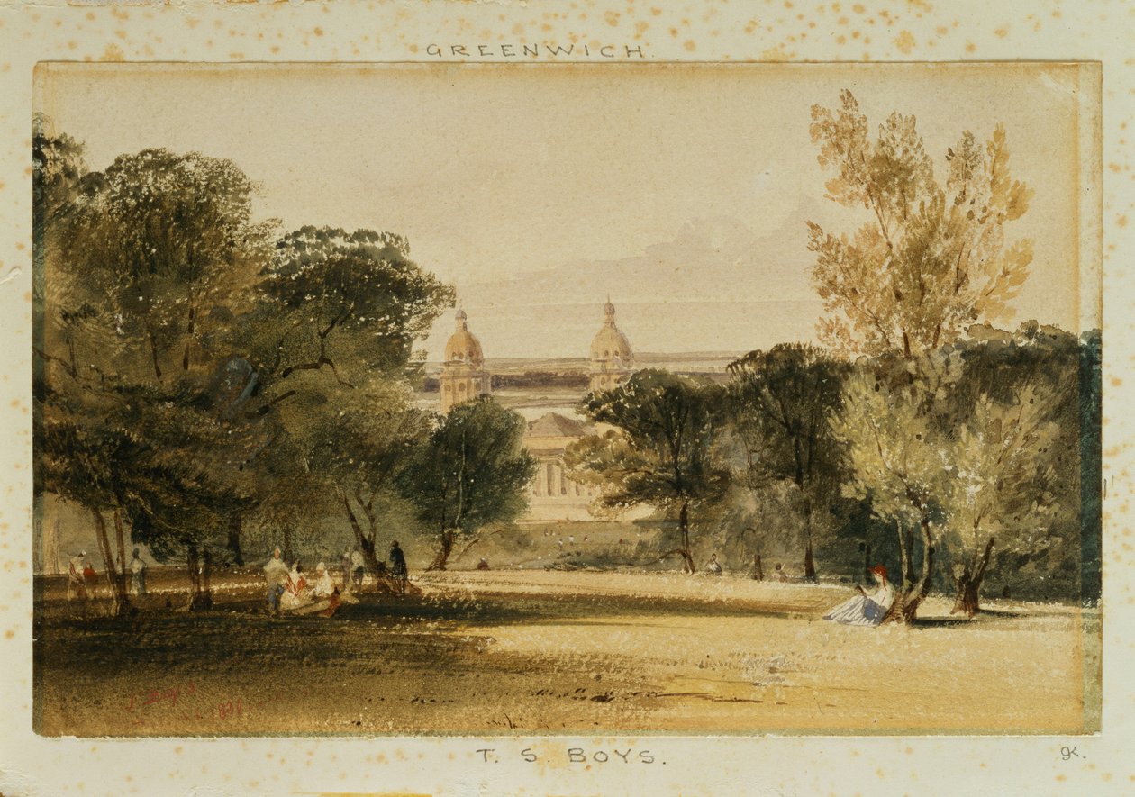 Greenwich Kórház a Parkból, 1830 alkotó: Thomas Shotter Boys