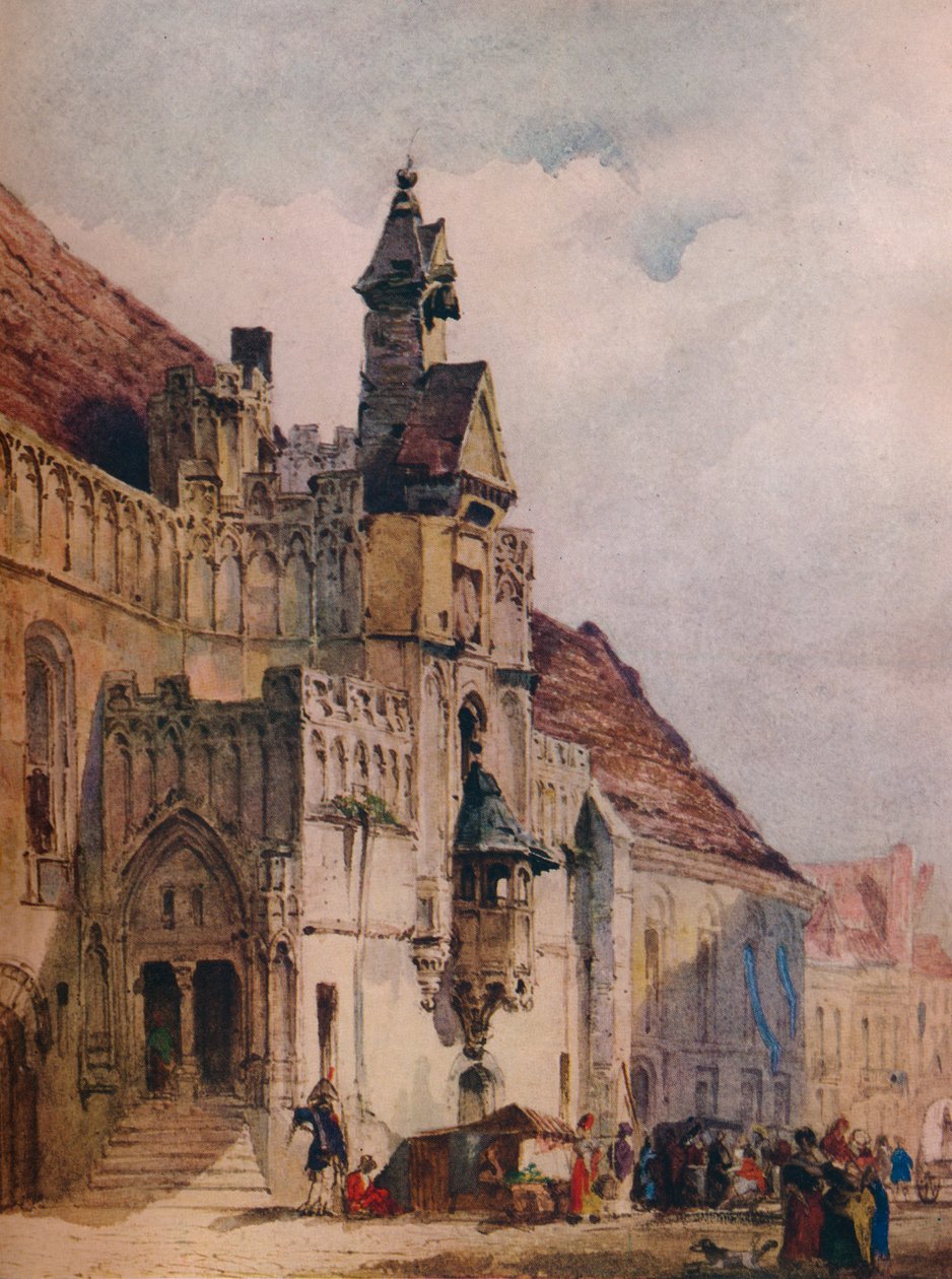 A városháza, St Omer, 1867 alkotó: Thomas Shotter Boys