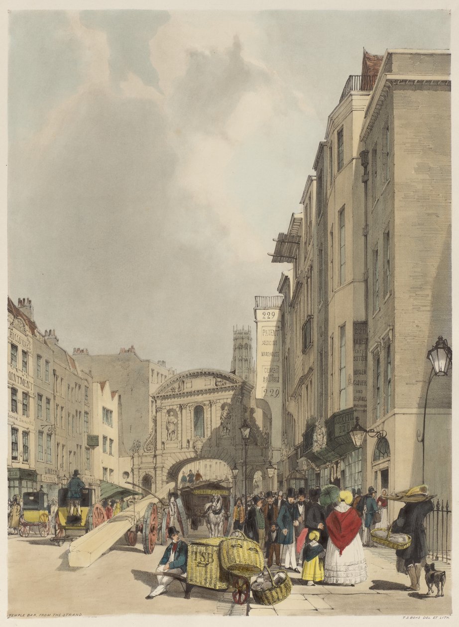 London úgy, ahogy van: Temple Bar, a Strandről alkotó: Thomas Shotter Boys