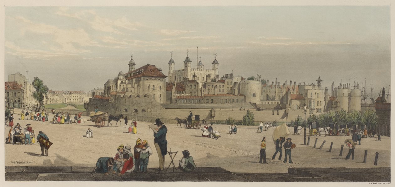 London úgy, ahogy van: A torony és a pénzverde, a Great Tower Hillből alkotó: Thomas Shotter Boys