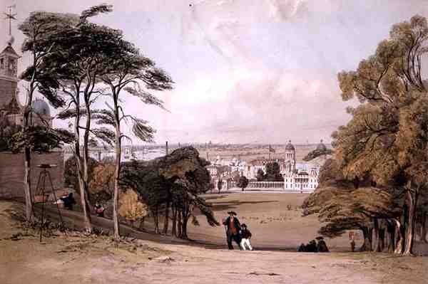 London Greenwichből, a "London As It Is" című, a művész által metszett és kiadott képből. alkotó: Thomas Shotter Boys